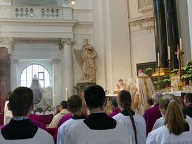 Diakonenweihe im Fuldaer Dom (Foto: Karl-Franz Thiede)